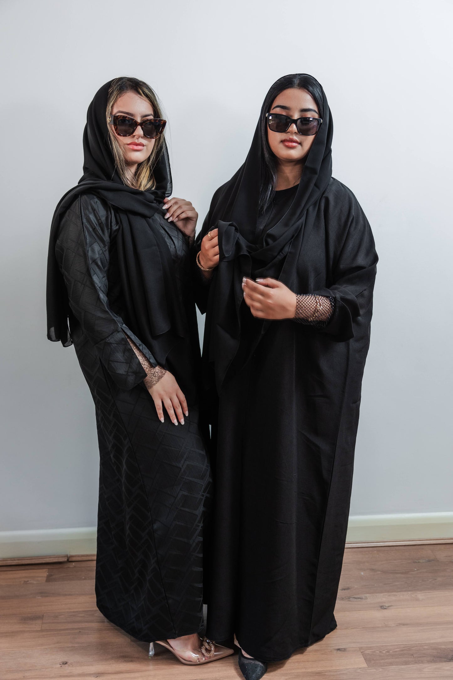 NEW Black Net Sleeve Abaya
